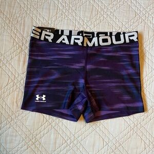 Under Armour Compression Mid Rise Shorty, Purple,  Size Large (NWT)